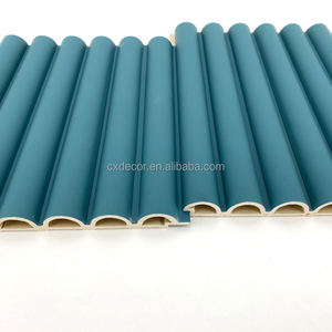 Panneaux muraux à lamelles en bois écologique avec de superbes motifs Mur intérieur cannelé en PVC grain de bois WPC pour décoration d'hôtel - Product Image 4