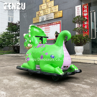 Modèle de dinosaure à pied personnalisé en fibre de verre d'intérieur Dragon Ride pour enfants pour les centres commerciaux et les aéroports en métal