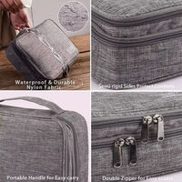 Tas Penyimpanan Perjalanan Kapasitas Besar Premium EVA Hard Shell Case Cable Organizer untuk Elektronik, Earphone & Aksesoris Kabel Data