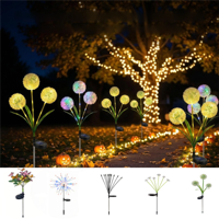 Guirlande solaire à LED pour extérieur, jardin, piquet, 8 modes, 12 modes, décoration pour Ramadan, Nouvel An, Pâques