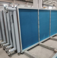 Échangeur de chaleur à tubes à ailettes SS304 avec diamètre de tube de 9,52 mm pour systèmes d'eau réfrigérée AHU et systèmes CVC commerciaux