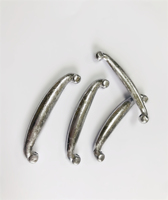 Poids de plomb en forme de banane de 50g pour filet de pêche, plomb de pêche