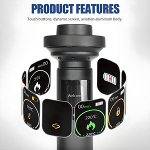 Aluminum Alloy Hubbly Bubbly Chicha Electronique Rechargeable <strong>Electronic</strong> <strong>Shisha</strong> <strong>E</strong> <strong>Hookah</strong> Set - Product Image 2