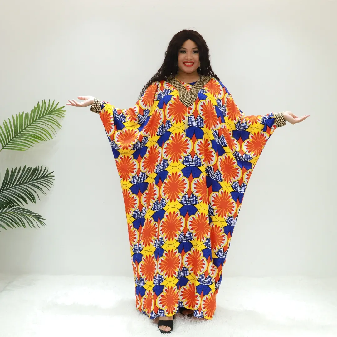 Roupas africanas boêmias étnicas AY Fashion KT1468-549F Tanzânia caftan Dera