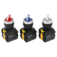 Interrupteurs à bouton-poussoir industriels de qualité supérieure LA22CB-11D 22MM IP67, courant élevé, multicolores R/G/Y/B/W, contrôle fiable à tout moment