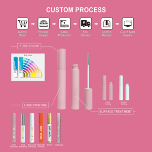 علامة مخصصة للحواجب مستحضرات التجميل تغليف أنابيب ماسكارا ماء زجاجة تجعيد منخفضة موك نباتي مكيف الرموش أنبوب بلاستيكي - Product Image 5