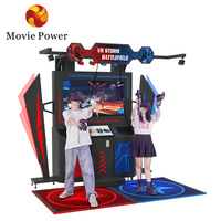 Station de jeu virtuel 9D, 2 joueurs, tir de réalité virtuelle, multijoueur, simulation de jeux de tir en Vr, avec pistolet