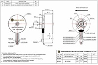 Moteur CC sans balais à rotor externe BL5525W pour pompe à perfusion médicale et massage de siège auto
