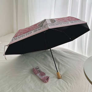 <span class=keywords><strong>Parapluie</strong></span> automatique coupe-vent, impression couleur intégrale, pliable, léger, protection UV, pour sac à main - Product Image 2