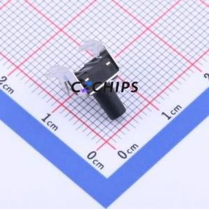 TS-1093C-A12B2-D1 Tactile Switch Bent Lead Through Hole-4P,6x6mm Single Pole Single Throw Round Button 1.8N Right Angle Insert - Product Image 2