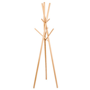 Porte-vêtements vertical simple en <span class=keywords><strong>bois</strong></span> massif, porte-vêtements de sol, porte-vêtements simple pour la chambre à coucher - Product Image 1