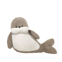 Peluche chien Jooki Seal en coton PP, super douce, brodée, anti-stress, 28-32 cm, pour adolescents et adultes, réductions en gros disponibles