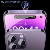 Verre trempé HD ultra-clair pour iPhone 18 Pro Max, protection de la vie privée, anti-espionnage, couverture complète, 9H, anti-empreintes digitales, kit de suppression de la poussière