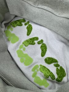 Felpa con Cappuccio Supreme Verde Menta con Logo Ricamato, 420GSM, Pesante, Streetwear da Uomo, Design Vintage Personalizzato - Product Image 5