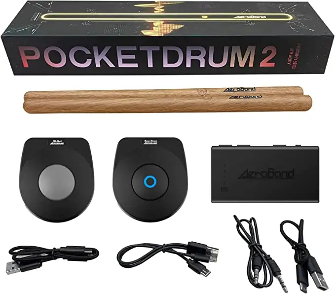 Fabrieksverkoop Digitale Elektronische Luchtdrum Aeroband Pocketdrum 2 Plus Somatosensorische Stokset Drumsticks & Voetpedalen