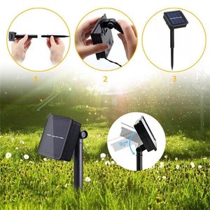 12/22/32m impermeable vacaciones iluminación cadena Diwali <span class=keywords><strong>luces</strong></span> Led Solar alambre <span class=keywords><strong>de</strong></span> cobre <span class=keywords><strong>luces</strong></span> <span class=keywords><strong>de</strong></span> árbol <span class=keywords><strong>de</strong></span> <span class=keywords><strong>Navidad</strong></span> para decoración <span class=keywords><strong>de</strong></span> jardín al aire libre - Product Image 2