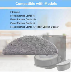 Paño de mopa de microfibra lavable y reutilizable apto para i Robots Roombas <span class=keywords><strong>Combo</strong></span> J5 J5 + i5 i5 + Accesorios de aspiradora robótica - Product Image 4