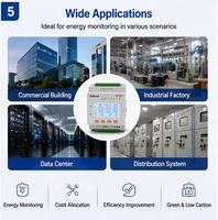 Compteur d'énergie intelligent multicanal Acrel ADW210-D10, 4 canaux, 3 phases, RS485, compteur de puissance IoT avec CT à noyau divisé 5A/1,25mA