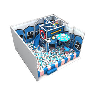 Château d'enfants intérieur personnalisé avec des caractéristiques de parc d'attractions, équipement de jeu intérieur souple - Product Image 1