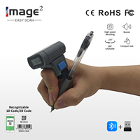 Escáner de Código de Barras Portátil W-320, Lector de Códigos QR con Cable USB para Tiendas y Almacenes, Escaneo con Botón de Activación en el Dedo