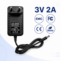 Adaptateur secteur mural AC/DC 3V 2000mA 6W avec prise EU pour caméra de sécurité et haut-parleur Bluetooth - Vente en gros