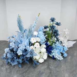 Arreglo de Flores Secas Artificiales de Seda Verde, Centro de Mesa para Bodas y Decoraciones de Mesa, Venta Caliente - Product Image 3