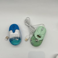 Souris de papeterie la plus vendue, souris créative en plastique avec ornements, cadeaux, divers animaux flottants, souris sans fil à liquide aquatique