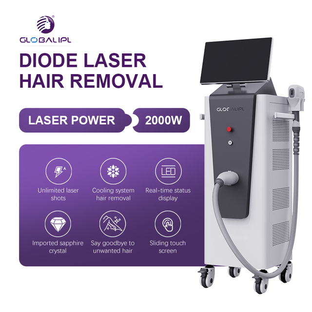 Professional 755+808+1064 Machine Triple Wavelength Diode Laser Hair Removal Machine