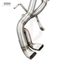 Tuyaux d'échappement Catback en acier inoxydable SD 304 pour Audi R8 V10 5.2L 2017-2019, système d'échappement Audi R8, tuyaux droits polis miroir