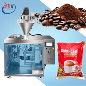 Automatic horizontal small bag filling machine for flour milk coffee powder packaging