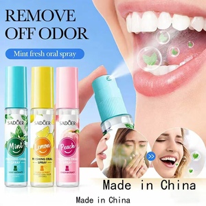 สเปรย์พกพา SADOER OEM กลิ่นพีชมิ้นท์ 18 มล. ช่วยให้ลมหายใจหอมสดชื่นยาวนาน ดูแลช่องปาก ขจัดกลิ่นปาก ขายส่ง - Product Image 1
