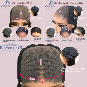 Parrucche in Capelli Umani Cambogiani Grezzi a Doppia Trama, Bob 5x5 14 Pollici, Già Realizzate, Trasparenti HD, Senza Colla, Vendita all'Ingrosso - Product Image 4