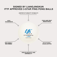 Pelotas de Tenis de Mesa Liang Jingkun, Aprobadas por la ITTF, Estándar Oficial de 3 Estrellas, de un Fabricante Profesional de Ping Pong, para Partidos Deportivos