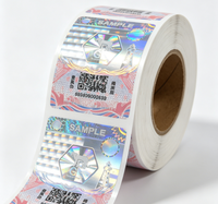Manipulationssichere Holographische Wasserfeste Abziehbare Langlebige QR-Code-Etiketten für Hunde- und Katzenfutter