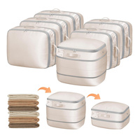 Sac de rangement pour couette grande capacité, organisateur de literie à compression automatique pour placard