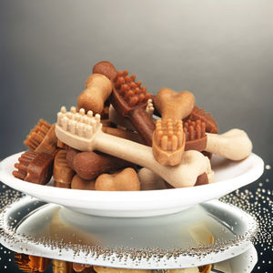 Jouets pour chiens en TPR écologiques Som pour grands chiens - Jouets interactifs pour soulager <span class=keywords><strong>la</strong></span> colère et pour mâcher et nettoyer les dents - Product Image 4