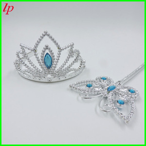 Cinderella Tiara And <b>Magic</b> Wand <b>Set</b> Plastic Princess Costume Accessory For Halloween Party LPT0190 - Product Image 4
