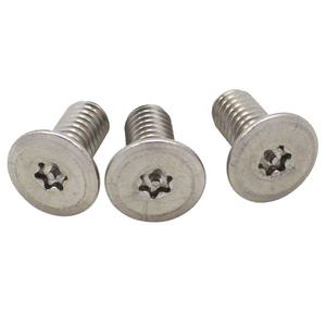 Tornillo de máquina de seguridad Torx T20 de cabeza plana con pasador, tornillo de acero inoxidable, tornillos de máquina de cabeza plana fina Phillips - Product Image 3