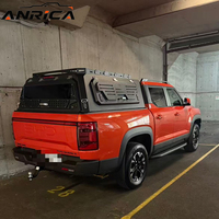 Capot de benne en aluminium pour camion, installation sans perçage, ajustement universel, fenêtres latérales coulissantes, 4x4, hardtop durable, étanche, personnalisable