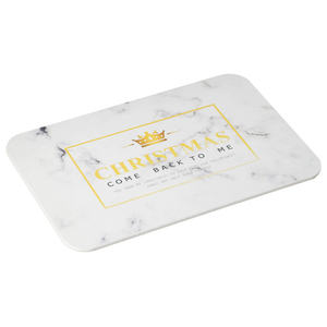 Tapis de bain antidérapant en diatomite à motif marbré, tapis absorbant l'eau avec logo personnalisé - Product Image 1