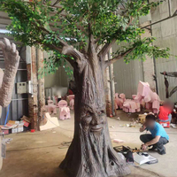 Mouvement de la bouche de haute qualité, Simulation de plante réaliste, mouvement d'arbre parlant, décoration de plante, Sculpture de plante pour l'extérieur et l'intérieur