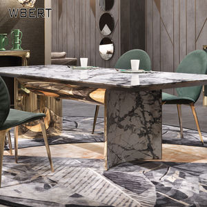 WBERT Mesa Muebles Italiano Lujo Mármol Mesa Villa Muebles Importados Privado Personalizado - Product Image 5