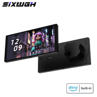 SIXWGH Panel de Control Inteligente Ultrafino de 7 Pulgadas con Pantalla OLED Deslizante, Asistente de Voz IA, Control por Aplicación, Pantalla HD 720P, Control Remoto IR