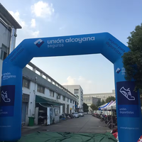 Dernière porte de décoration publicitaire Arche de ligne d'arrivée gonflable de sport personnalisée Arches de course gonflables Arche gonflable