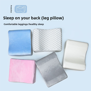 Almohada de soporte de pierna de embarazo tejida en forma de U de espuma viscoelástica para dormir de lado con cubierta lavable extraíble - Product Image 3