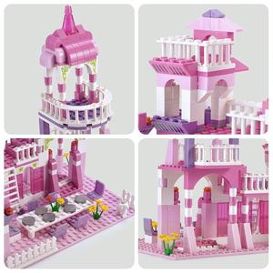 Modelo de Castillo de Princesa Premium, Juguete Educativo de Plástico para Niñas, Bloques de Construcción para Ensamblar, para 0-3 Meses - Product Image 3