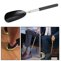 Pince à chaussures télescopique en acier inoxydable pour personnes âgées, femmes enceintes, usage domestique, dispositif de levage de chaussures pour personnes paresseuses, outils de soutien pour chaussures