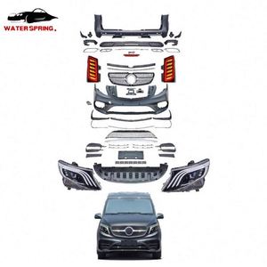 Nuovo Design W447 Aggiornamenti Stile AMG Paraurti Anteriore <span class=keywords><strong>e</strong></span> Posteriore Minigonne Laterali Cofano Griglia Fari Luci Posteriori Spoiler Kit Carrozzeria per <span class=keywords><strong>Mercedes</strong></span> - Product Image 4