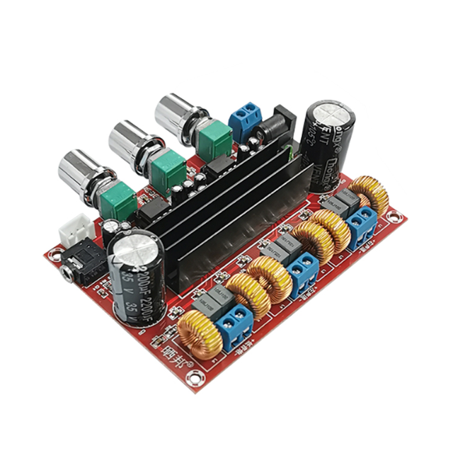 module XH-M139 TPA3116D2 2*50W 100W 2.1 Channel Digital Power Amplifier Board 12V-24V Wide Voltage TPA3116D2