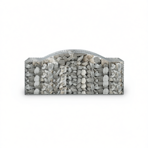 Panier gabion arqué en fer galvanisé 78,7x19,7x39,4 Ornement de jardin Décoration paysagère extérieure - Product Image 1